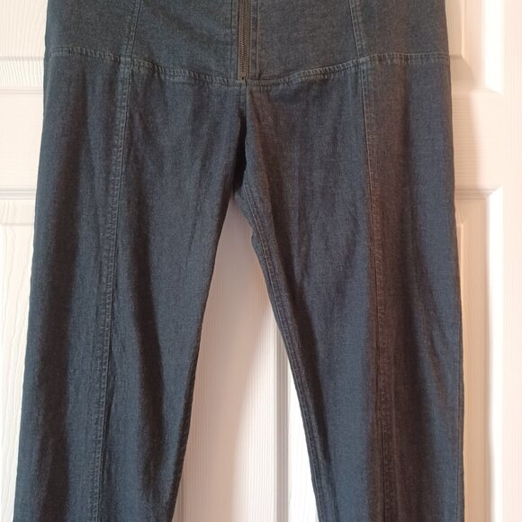 EUC Praire Underground Dark Blue "Girdle" High Rise Skinny Jeans Size Large - Picture 7 of 11